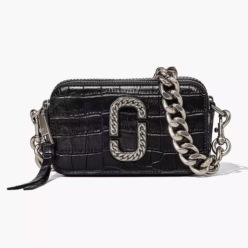 Сумка Marc Jacobs Snapshot The Croc-embossed – Black