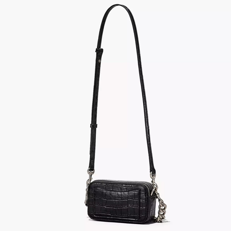 Сумка Marc Jacobs Snapshot The Croc-embossed – Black