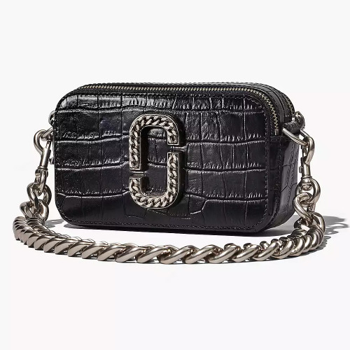 Сумка Marc Jacobs Snapshot The Croc-embossed – Black