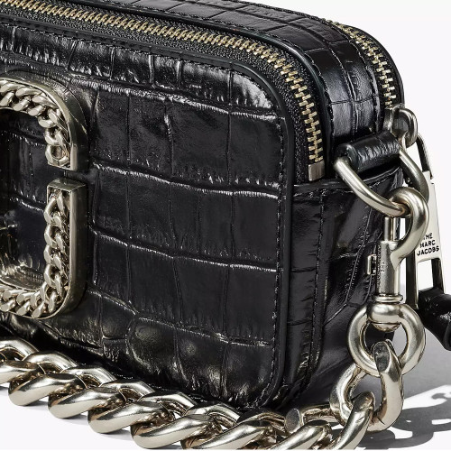 Сумка Marc Jacobs Snapshot The Croc-embossed – Black