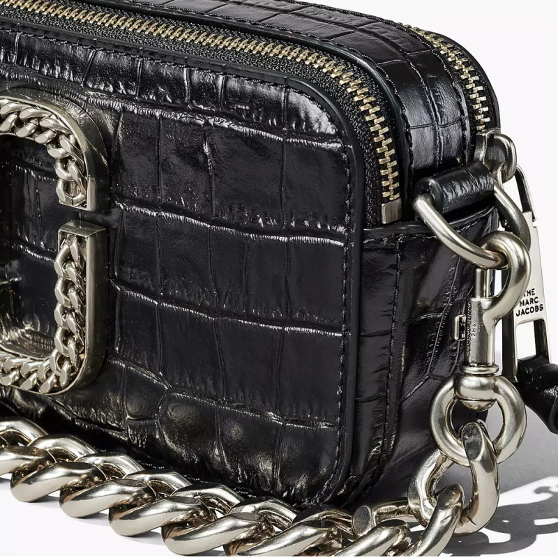 Сумка Marc Jacobs Snapshot The Croc-embossed – Black