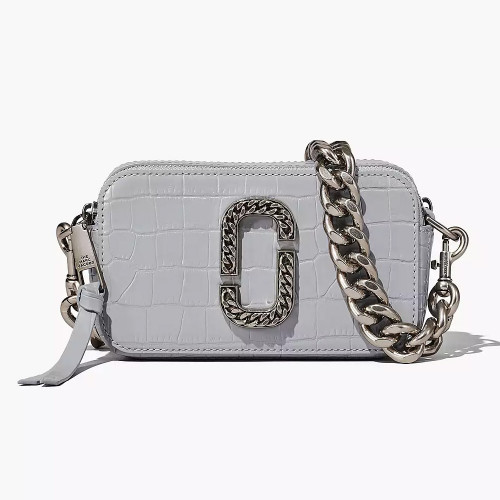 Сумка Marc Jacobs Snapshot The Croc-embossed – Quarry
