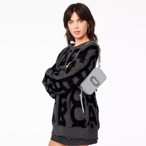 Сумка Marc Jacobs Snapshot The Croc-embossed – Quarry