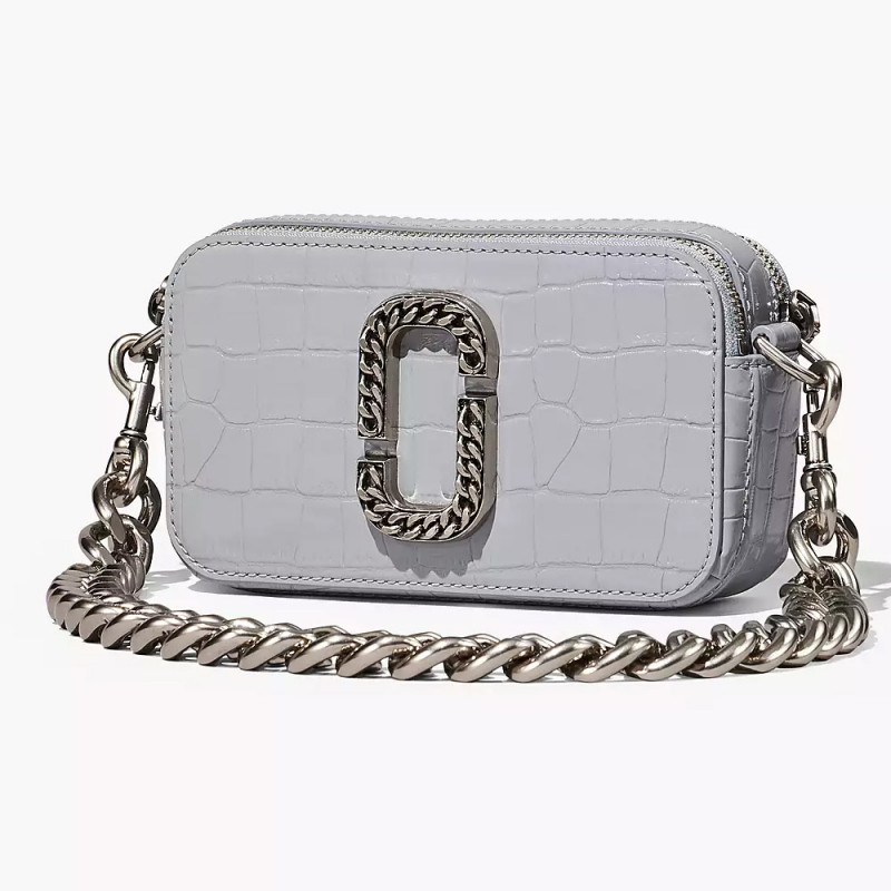 Сумка Marc Jacobs Snapshot The Croc-embossed – Quarry