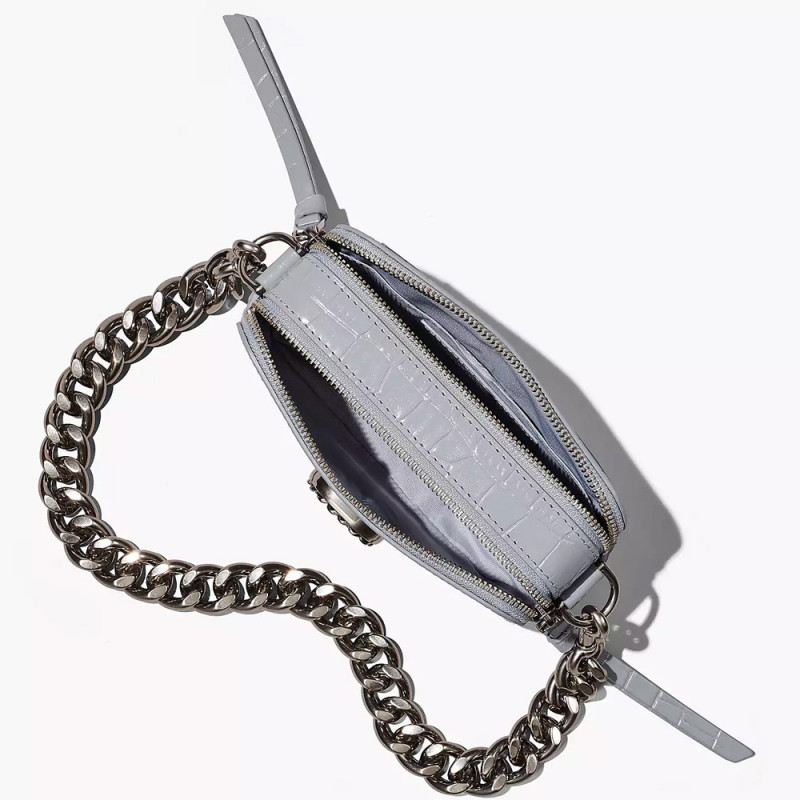 Сумка Marc Jacobs Snapshot The Croc-embossed – Quarry