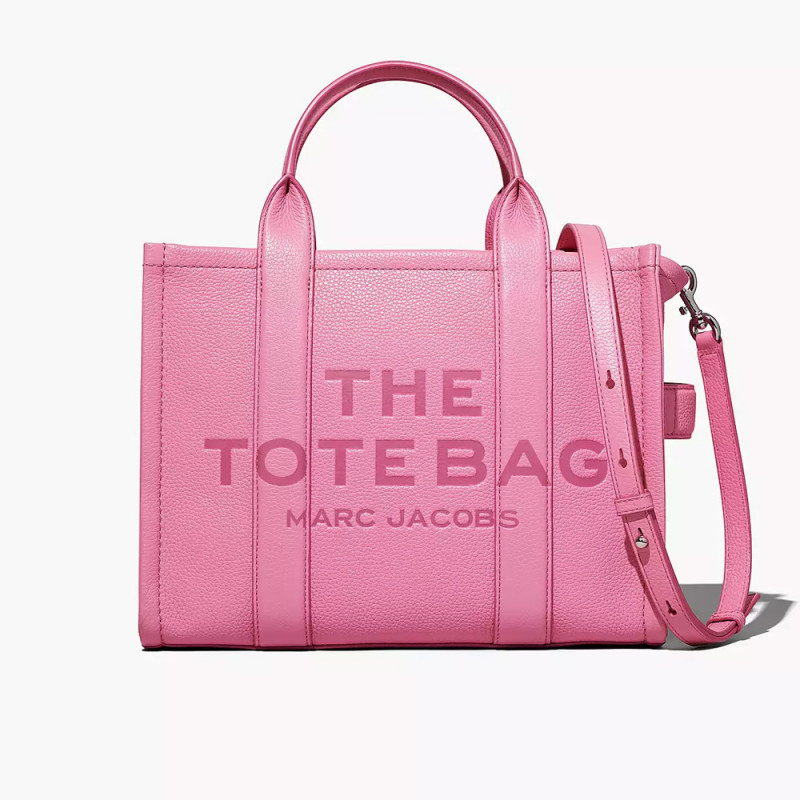 Сумка Marc Jacobs The Leather Medium Tote Bag – Candy Pink