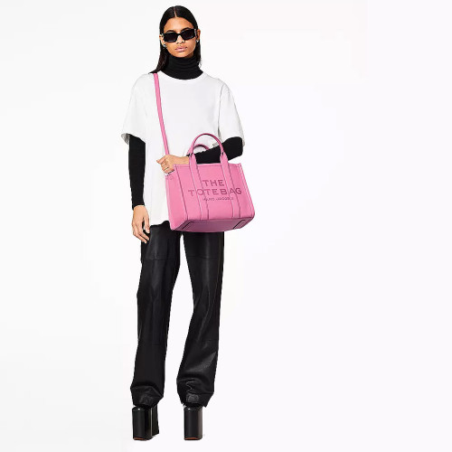 Сумка Marc Jacobs The Leather Medium Tote Bag – Candy Pink