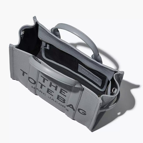 Сумка Marc Jacobs The Leather Medium Tote Bag – Wolf Grey