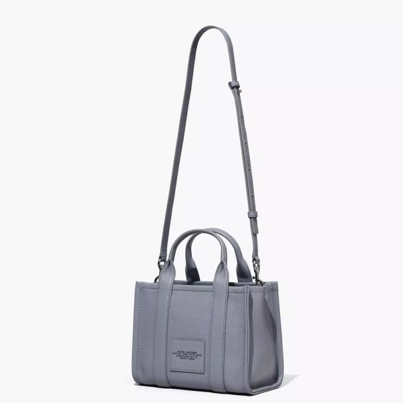 Marc Jacobs The Leather Small Tote Bag – Wolf Grey
