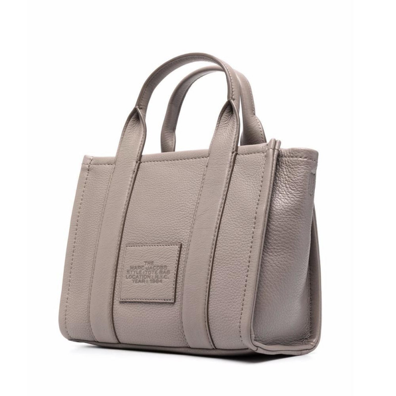 Marc Jacobs The Leather Small Tote Bag – Cement