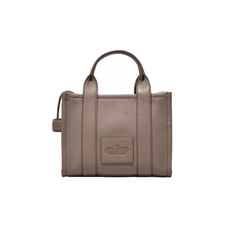 Marc Jacobs The Leather Small Tote Bag – Cement