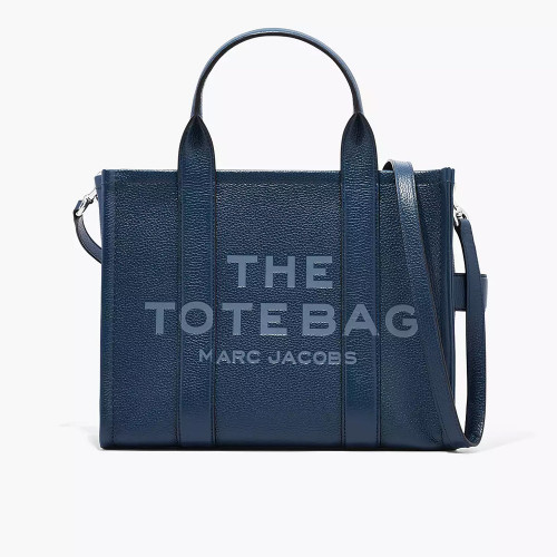 Сумка Marc Jacobs The Leather Medium Tote Bag – Blue Sea