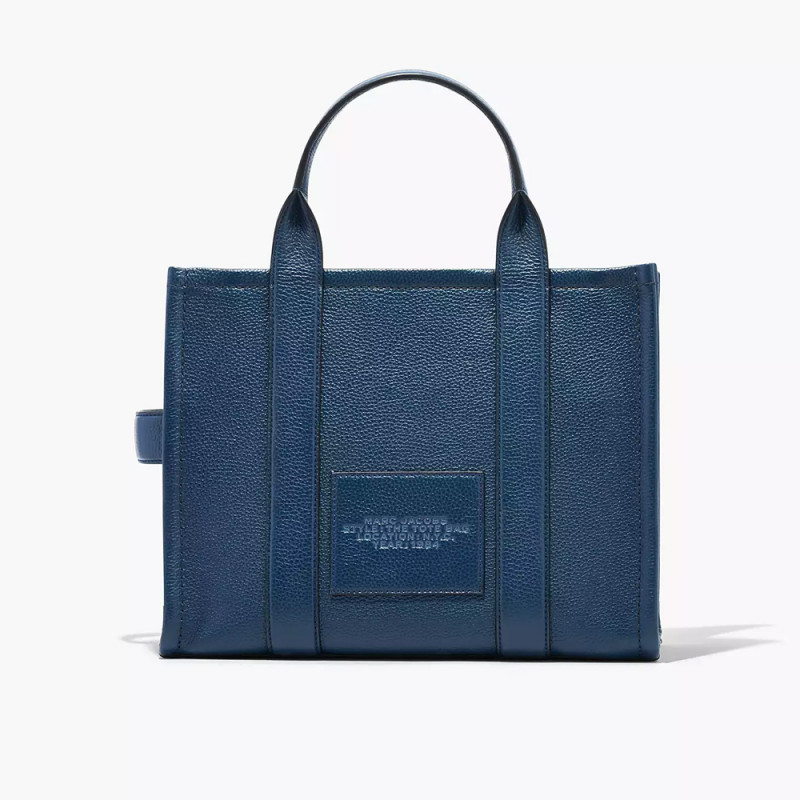 Сумка Marc Jacobs The Leather Medium Tote Bag – Blue Sea