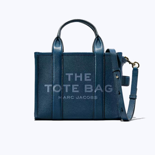  Сумка Marc Jacobs The Leather Small Tote Bag – Blue Sea