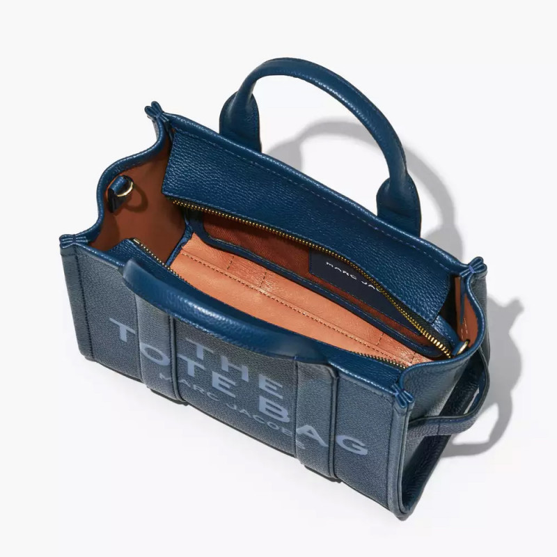 Marc Jacobs The Leather Small Tote Bag – Blue Sea