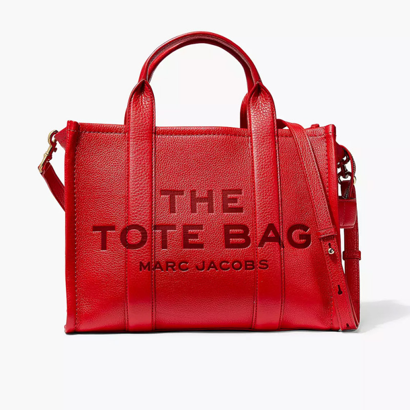 Сумка Marc Jacobs The Leather Medium Tote Bag – True Red