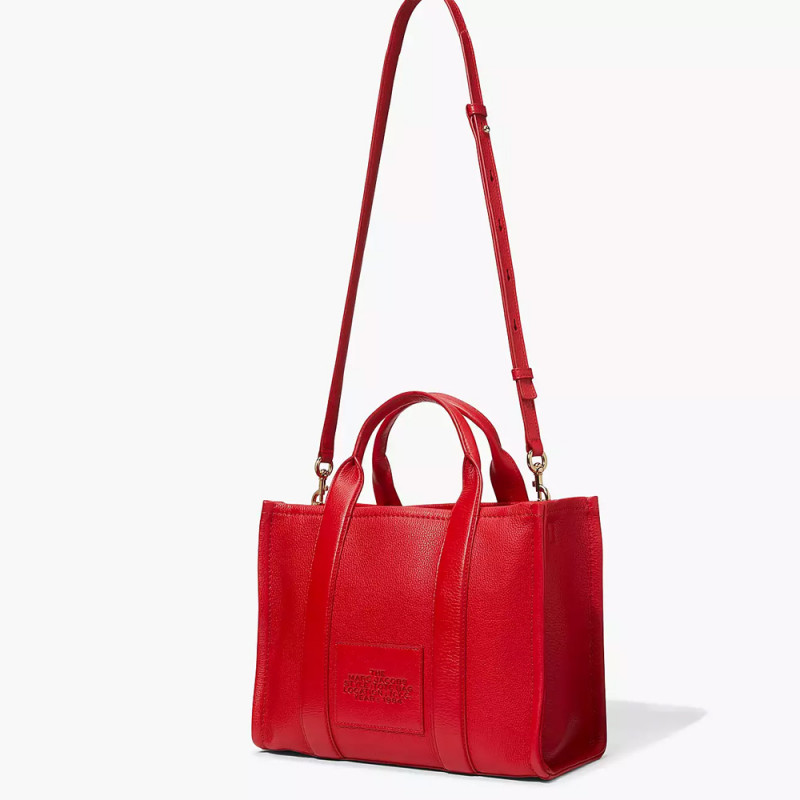 Сумка Marc Jacobs The Leather Medium Tote Bag – True Red