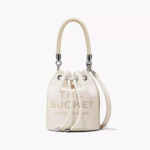 Сумка Marc Jacobs The Leather Mini Bucket Bag - Cotton Silver