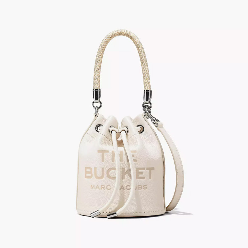 Сумка Marc Jacobs The Leather Mini Bucket Bag - Cotton Silver