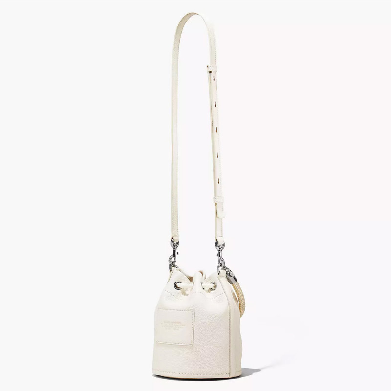 Сумка Marc Jacobs The Leather Mini Bucket Bag - Cotton Silver