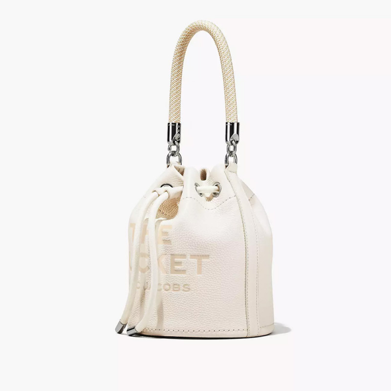 Сумка Marc Jacobs The Leather Mini Bucket Bag - Cotton Silver