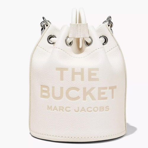 Сумка Marc Jacobs The Leather Mini Bucket Bag - Cotton Silver