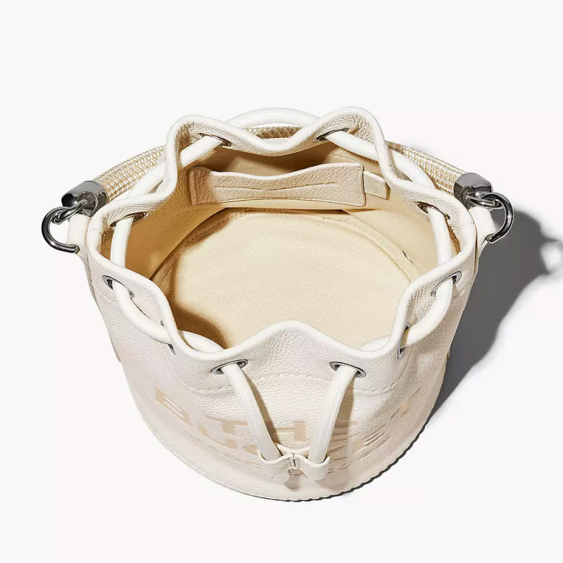 Сумка Marc Jacobs The Leather Mini Bucket Bag - Cotton Silver