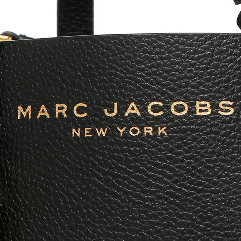 Marc Jacobs The Leather Mini Grind Tote Bag - Black