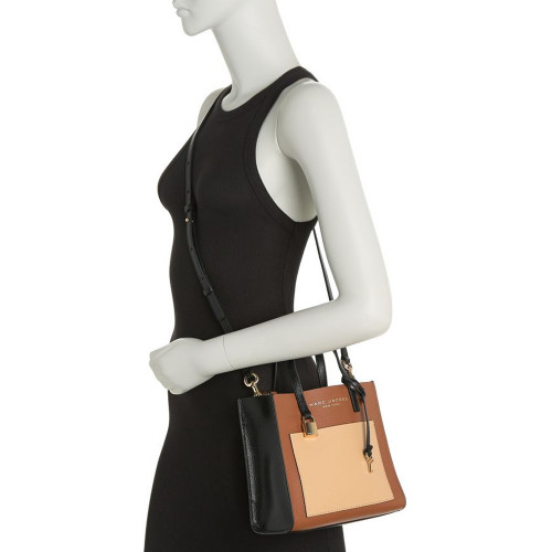 Сумка Marc Jacobs The Leather Mini Grind Tote Bag - Chocolate Truffle
