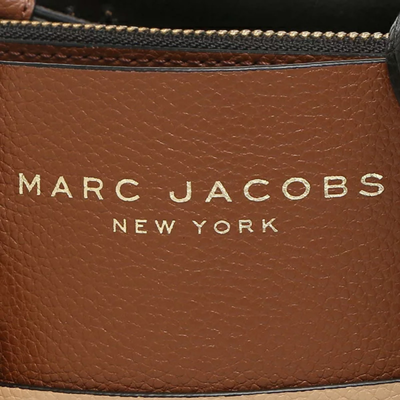 Marc Jacobs The Leather Mini Grind Tote Bag - Chocolate Truffle