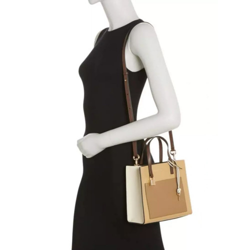Сумка Marc Jacobs The Leather Mini Grind Tote Bag - Iced Coffee Multi