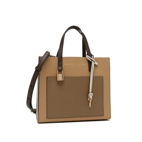 Сумка Marc Jacobs The Leather Mini Grind Tote Bag - Iced Coffee Multi