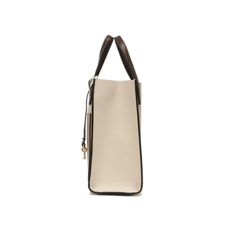 Marc Jacobs The Leather Mini Grind Tote Bag - Iced Coffee Multi
