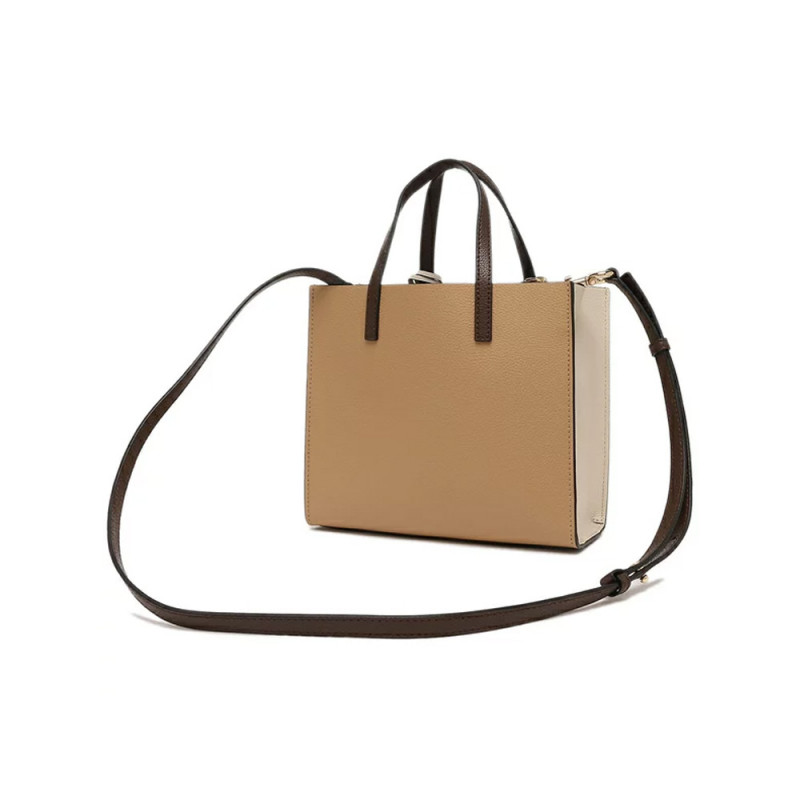 Marc Jacobs The Leather Mini Grind Tote Bag - Iced Coffee Multi