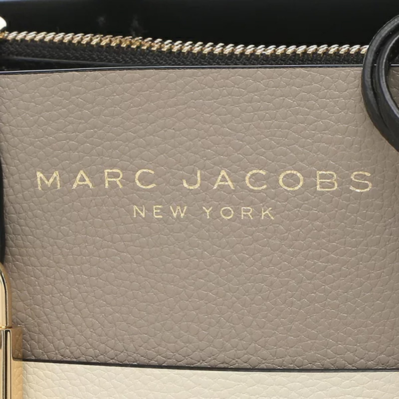 Marc Jacobs The Leather Mini Grind Tote Bag - Loam Soil