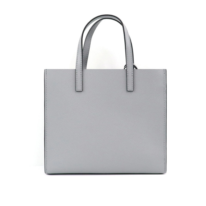 Marc Jacobs The Leather Mini Grind Tote Bag - Rock Grey