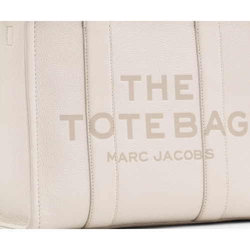 Сумка Marc Jacobs The Leather Medium Tote Bag – Cotton/Silver