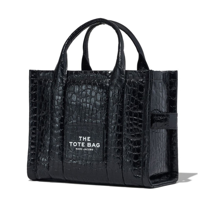 Сумка Marc Jacobs The Croc-Embossed Medium Tote Bag – Black