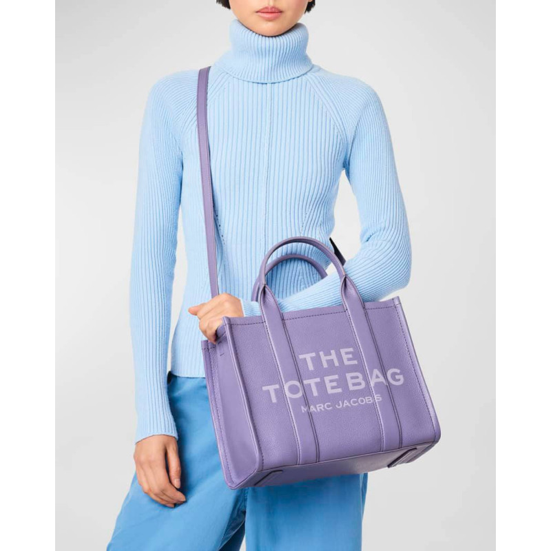 Сумка Marc Jacobs The Leather Medium Tote Bag – Lavender