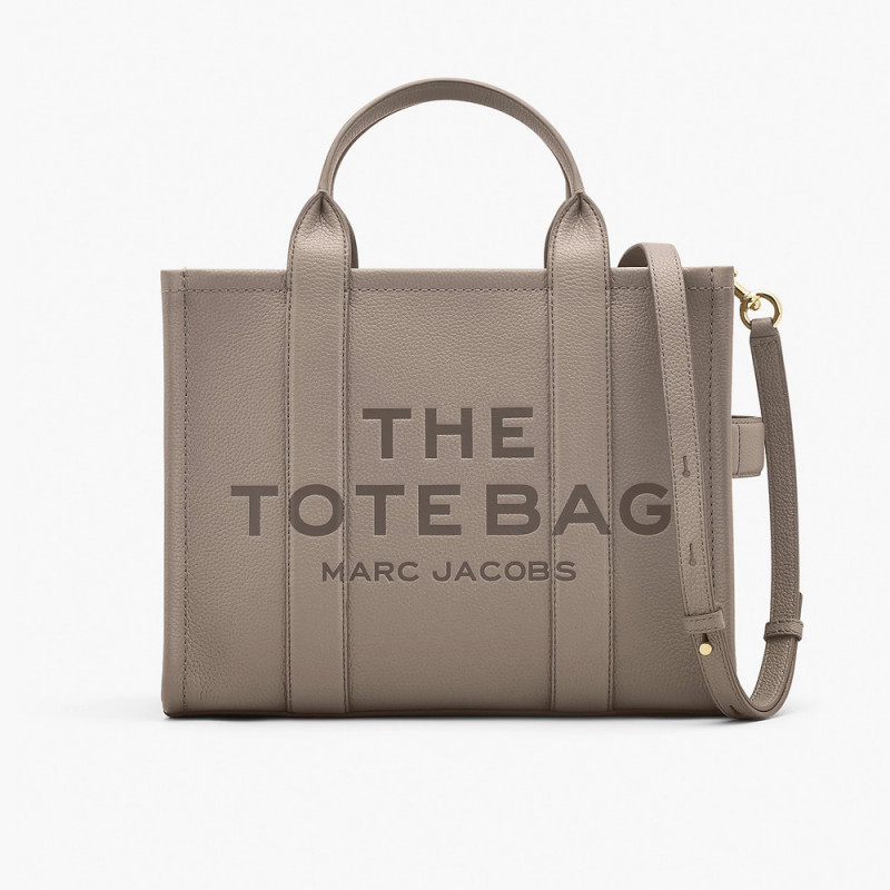 Сумка Marc Jacobs The Leather Medium Tote Bag – Cement