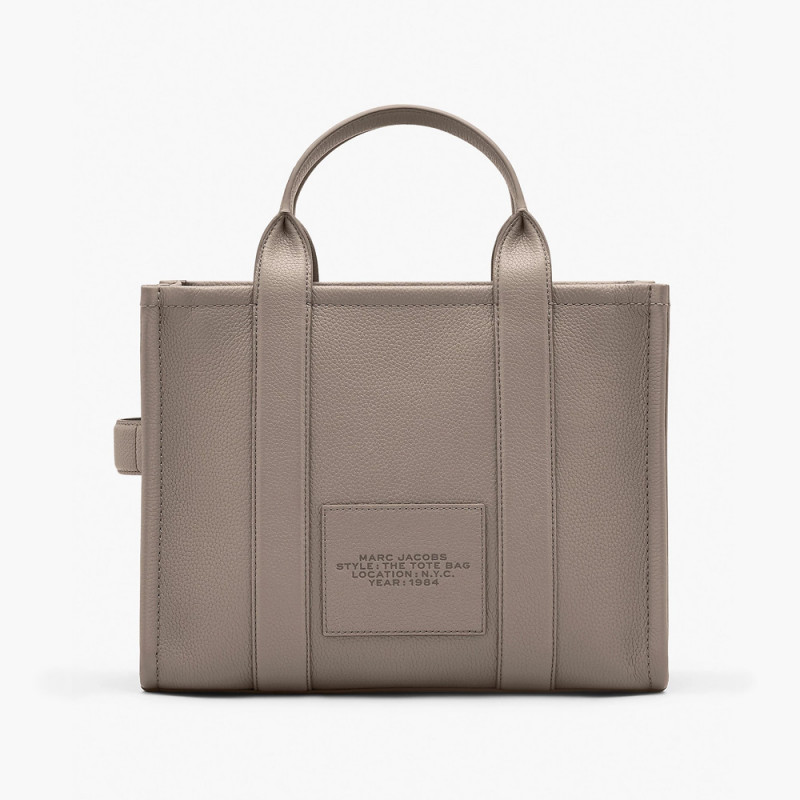 Сумка Marc Jacobs The Leather Medium Tote Bag – Cement