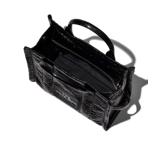 Сумка Marc Jacobs The Croc-Embossed Medium Tote Bag – Black