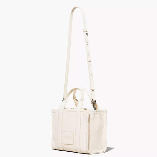 Сумка Marc Jacobs The Leather Small Tote Bag – Cotton/Silver