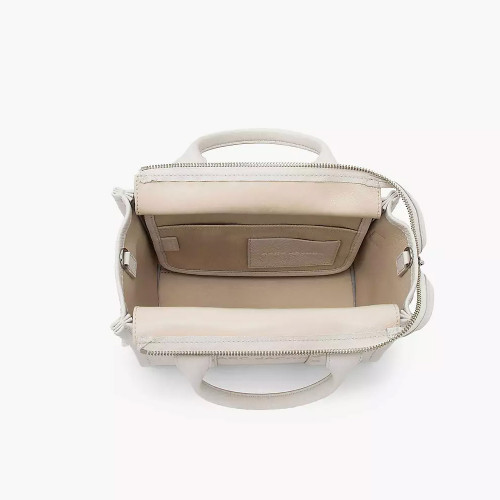 Сумка Marc Jacobs The Leather Small Tote Bag – Cotton/Silver