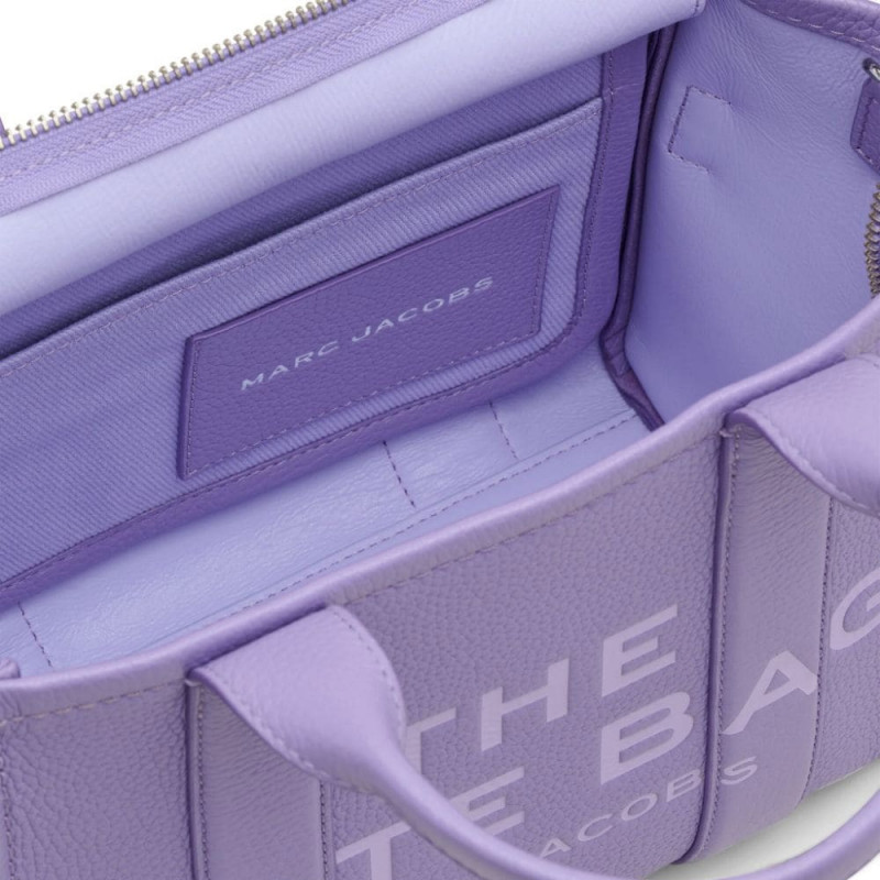 Marc Jacobs The Leather Small Tote Bag – Lavender