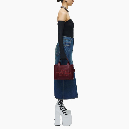 Сумка Marc Jacobs The Leather Small Tote Bag – Cherry