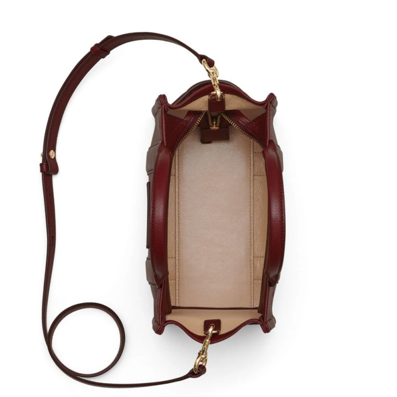 Marc Jacobs The Leather Small Tote Bag – Cherry