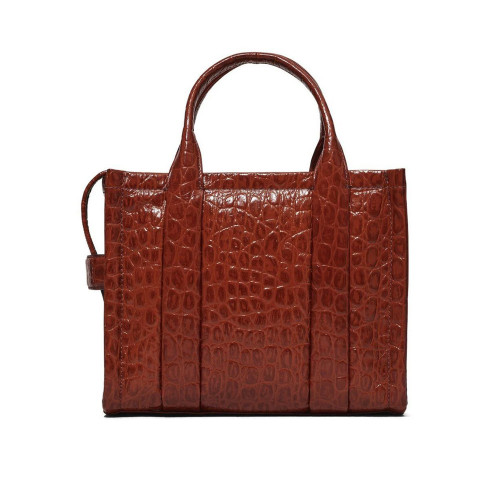 Сумка Marc Jacobs The Croc-Embossed Small Tote Bag – Spice Brown