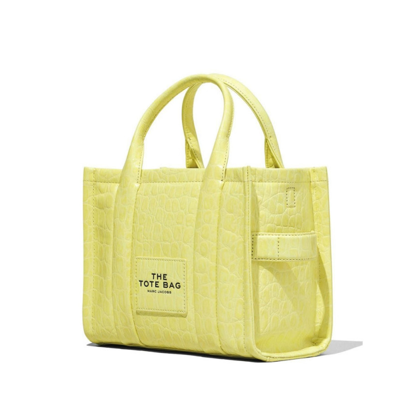 Marc Jacobs The Croc-Embossed Small Tote Bag – Tender Yellow