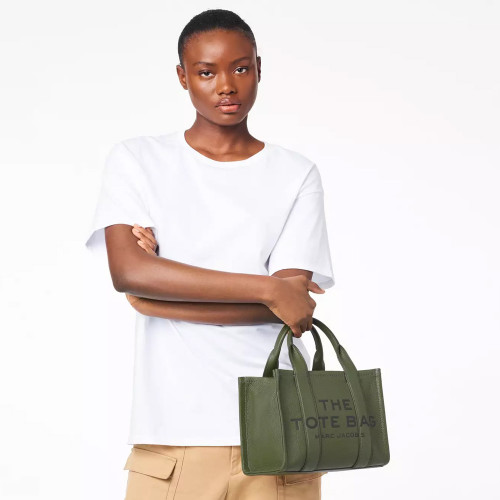 Сумка Marc Jacobs The Leather Small Tote Bag - Bronze Green